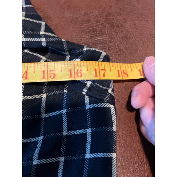 eShakti Black White Print Preppy Classic Fit Flare Dress‎  NWOT 12 - Picture 6 of 8